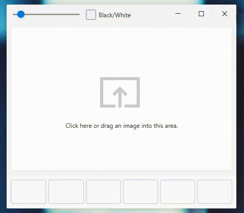 Screenshot of using Paletti